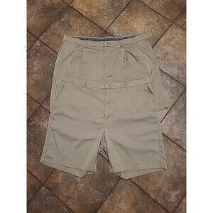 Roundtree & Yorke Performance Shorts 2 Pairs Mens 46B Khaki Work Play Golf Big